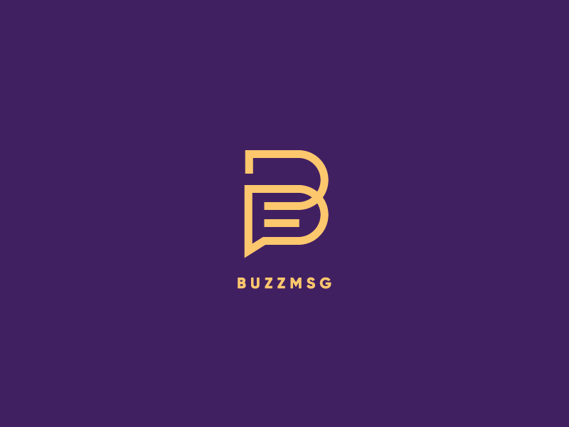 Buzz Brand app bee branding illustration logo motion party symbol