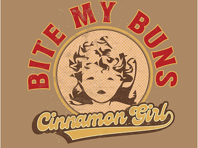 Vintage-style t-shirt design for Cinnamon Girl