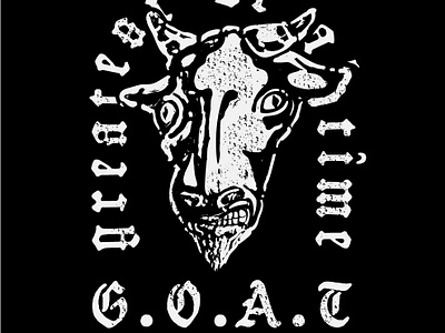 Goat champion clasic drawing goat graphic design greatest grunge hipster ironic modern tshirt design vector