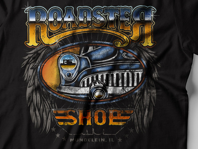 T-shirt design distressed poster vintage retro garage car shop car art illustration clasic graphic design grunge tshirt design
