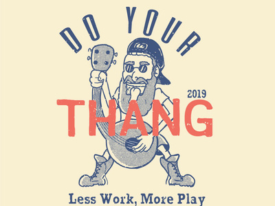 Do your Thang singing man brand merchandise clothing apparel old vintage retro hipster modern drawing design funny illustration grunge clasic graphic design tshirt design