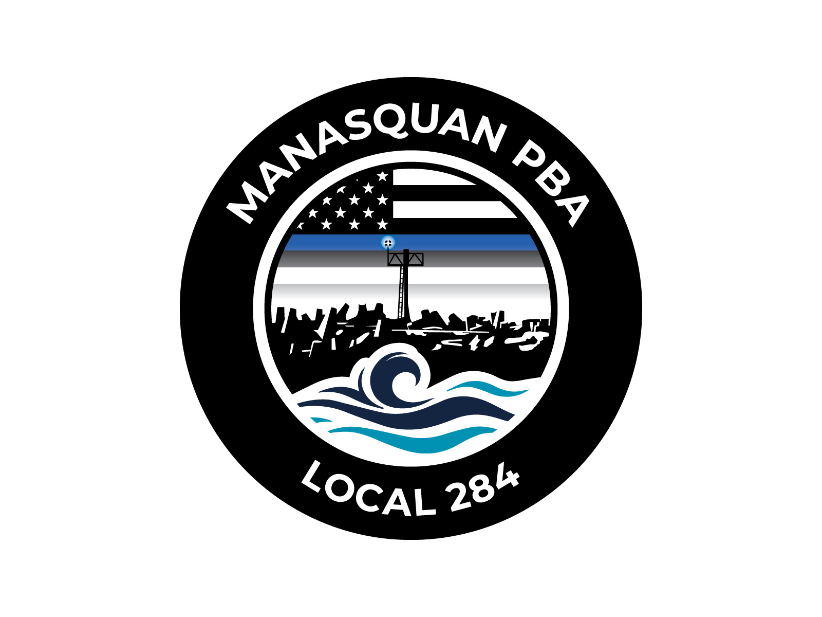 Manasquan PBA Local 284 Logo by Kevin Revoir on Dribbble