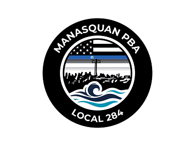 Manasquan Pba Local 284 Logo By Kevin Revoir On Dribbble