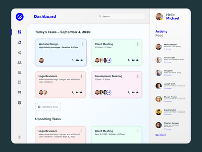 Task Manager Dashboard UI