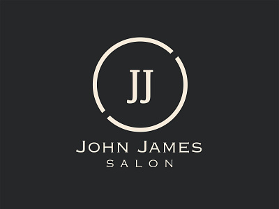 John James Salon branding business card design design graphic design logo luxury modern salon typography vector