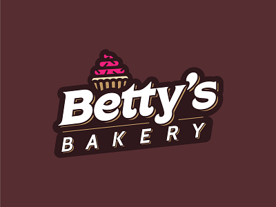 Betty's Bakery bakery bakery logo branding cupcake daily logo daily logo design dailylogochallenge graphic design logo design retro type typography