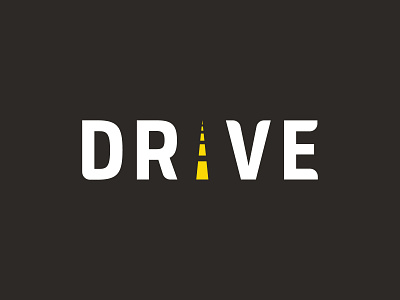 Drive car logo daily design daily logo daily logo design dailylogochallenge drive graphic design modern logo rideshare road tech logo tech startup typogaphy