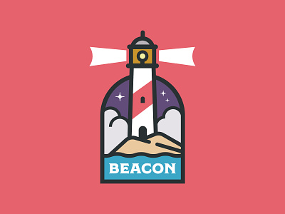 Beacon beacon dailydesign dailylogo dailylogochallenge dailylogodesign graphic design illustration lighthouse lighthouse logo logo design ocean sea