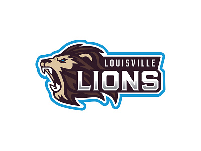 Louisville Lions daily design daily logo daily logo design dailylogochallenge graphic design illustration lion lion head lion logo lions logo louisville sports logo sports team