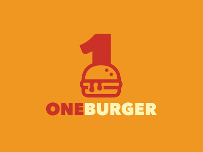 One Burger bun burger burger logo burgers daily logo daily logo challenge daily logo design dailylogochallenge graphic design hamburger hamburger icon illustration ketchup mustard one burger simple simple logo simplistic