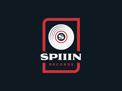 Spiiin Records branding daily design daily logo daily logo challenge daily logo design dailylogochallenge graphic design logo logo design modern record record label records spiiin spin vinyl record