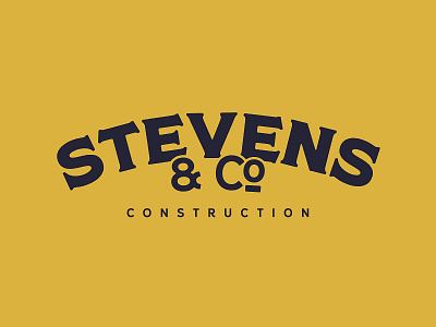 Stevens & Co. branding construction construction company construction logo contractor daily logo daily logo design dailylogochallenge graphic design logo design stevens typogaphy vintage vintage logo wordmark