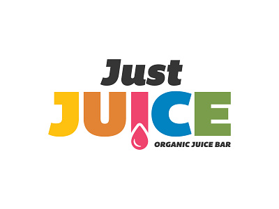 Just Juice daily logo dailylogochallenge graphic design juice juice bar juice logo just juice logo modern organic smoothie typography vibrant colors wordmark