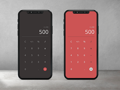 Simple Calculator app ui design calculator calculator app calculator ui daily 100 daily design daily ui dailyui dailyui004 simple ui ui design ui designs uiux user interface