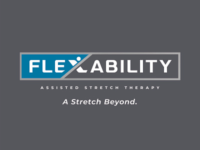 Flex-ability bold branding creative daily logo flex flexability graphic design logo logo design modern stretch stretch therapy stretching typography