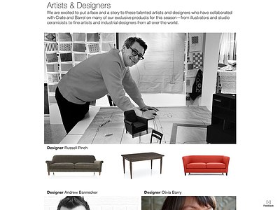 Artists & Designers - Featured Designer design designers product designers profiles web design