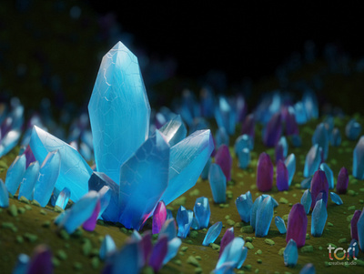 Crystals 3d 3dart