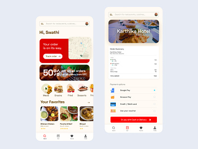 Food delivery application 2020 2021 android app flat food food and drink food app interaction interface minimal retro ui uiux ux