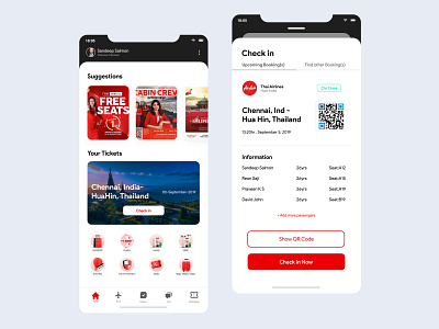 Flight Booking & Check In Application airline andorid android branding checkout design flight interaction interface ios ui ux