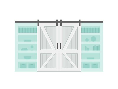 Sliding Door affinity designer door doors illustration shelves sliding vector