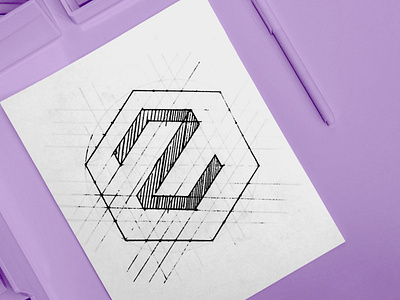 TECH2MEET Logo Rough Sketching Phase