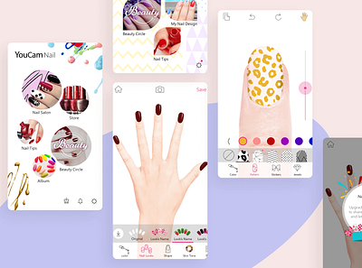 AR Manicure Salon App ar design ui