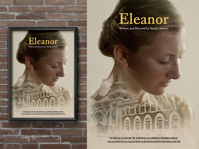 Eleanor - Key Art adobe adobe photoshop branding cinema design digitalart double exposure film film poster graphic design immigration keyart lead character movie poster movie posters new york city portrait storytelling typography