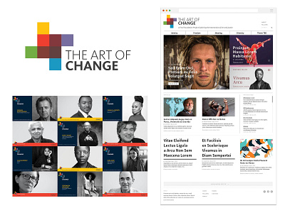 The Art of Change branding design icon logo minimal typography ui web website