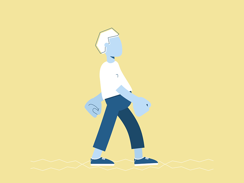 Strolling Around adobe aftereffects adobe illustrator after effects animation animator character character animation character design design gif illustration illustrator mograph motion design walkcycle