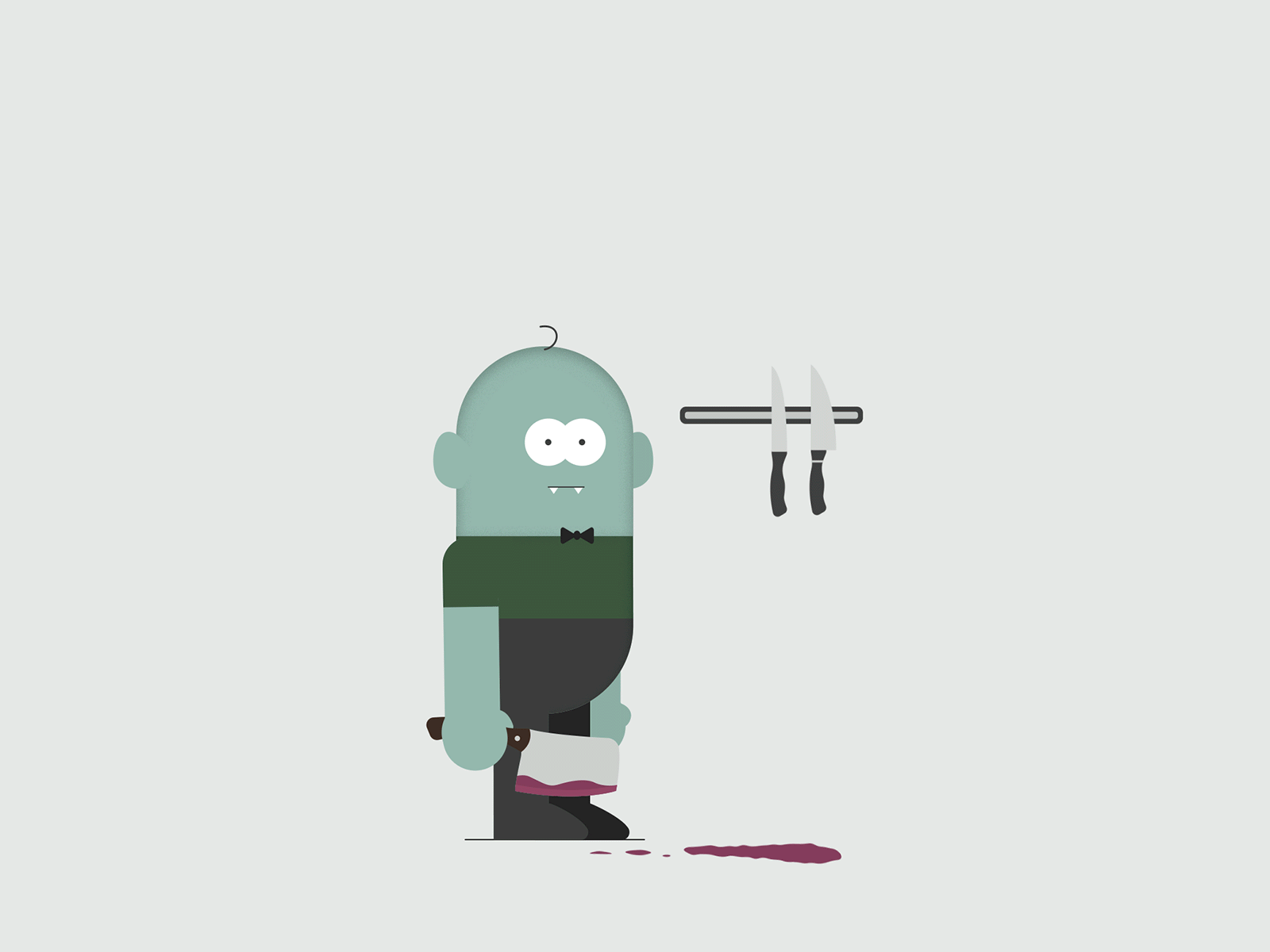 Butcher's Mistake after effects animation character character animation character design design gif illustration mograph motion design