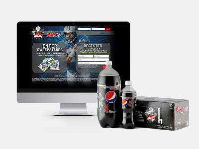 Pepsi Max & EA SPORTS Package Design & Landing Page brand graphicdesign landing page package design package designer sweepstake