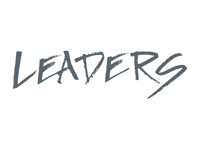 Leaders clothing design design company handwritten logo name script type