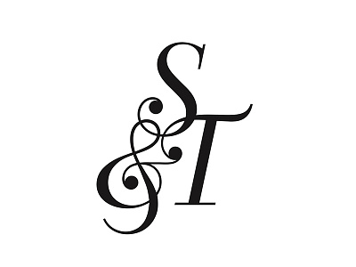 S & T Monogram brand custom design monogram st wedding