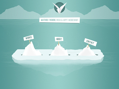 Portfolio 2013 bird cold ice iceberg minimalist portfolio simple titanic