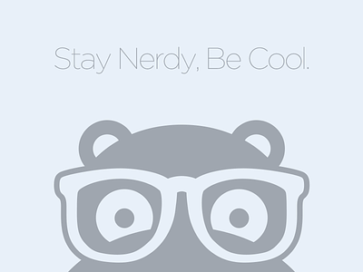 NerdyHippo – Stay Nerdy, Be Cool. ad nerdyhippo poster