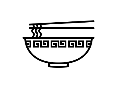 Noodle Soup food icon illustration pho ramen