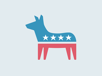 Democratic Donkey animal donkey icon illustration political