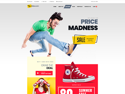 Free eCommerce PSD ecommerce free psd shop template