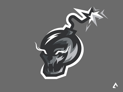 Skull mascot logo design esport logo illustration logo mascot logo vector