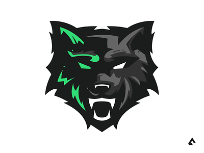 Wolf mascot logo design esport logo illustration logo mascot logo vector