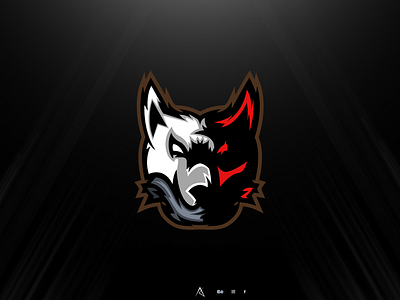 Wolf mascot logo design esport logo illustration logo mascot logo