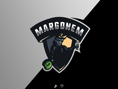 Rich guy design esport logo illustration logo mascot logo vector