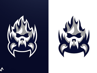 Skull design esport logo illustration logo mascot logo vector