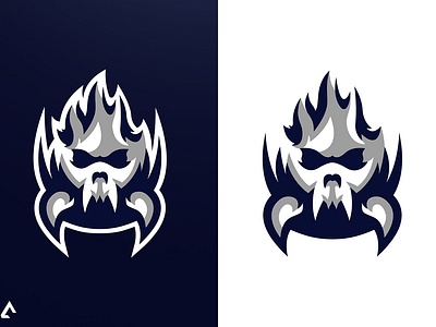 Skull design esport logo illustration logo mascot logo vector