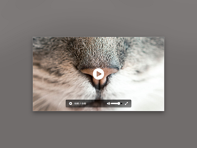 Video Player design player ui web