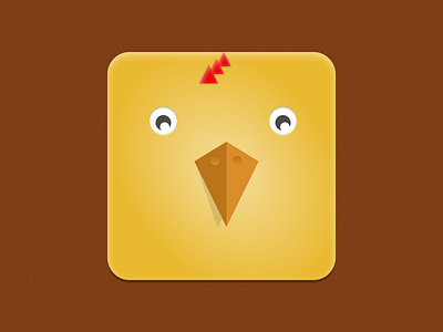 Chick Icon Dribbble app icon chic chicken farm animals