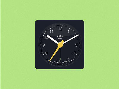 Braun Travel Alarm Clock - Rebound - Sketch app braun clock sketchapp