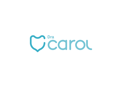 Logo Dra.carol behance branding design designer designers identidade visual illustration logo logobrasil logos marca odonto odontology