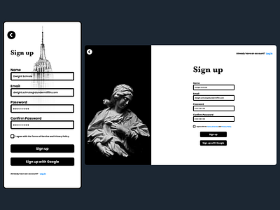 Daily UI # 1 dailyui form sign in sign up