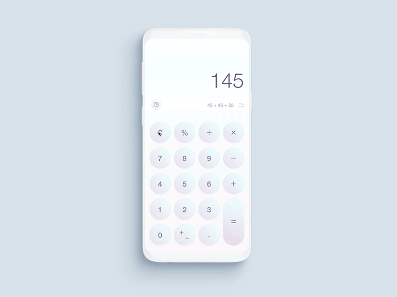 Daily UI day004 : Calculator animation app app design calculator calculator ui daily 100 challenge dailyui dailyui 002 dailyui 004 dailyuichallenge interaction design minimal mobile mobile app design ui ui design user experience user interface ux ux ui